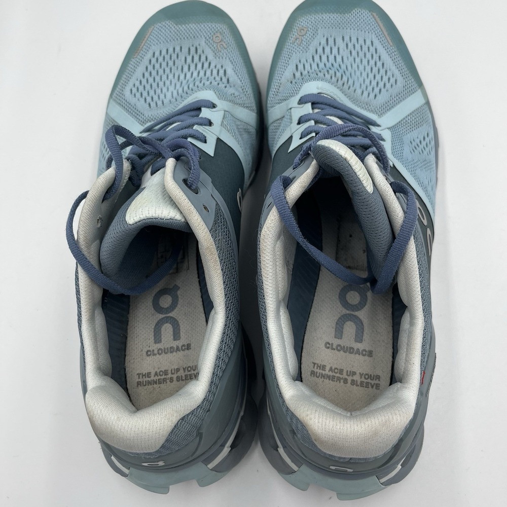 On Cloud Running Cloudace Womens Size 10 Running Shoes Blue Sea/Shadow Exercise - Picture 11 of 14